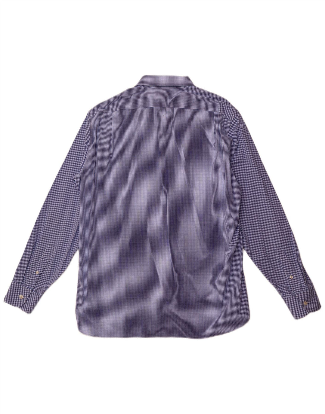J. Crew Herren Stretch-Hemd, Größe 17 17/12 XL, blauer Gingham