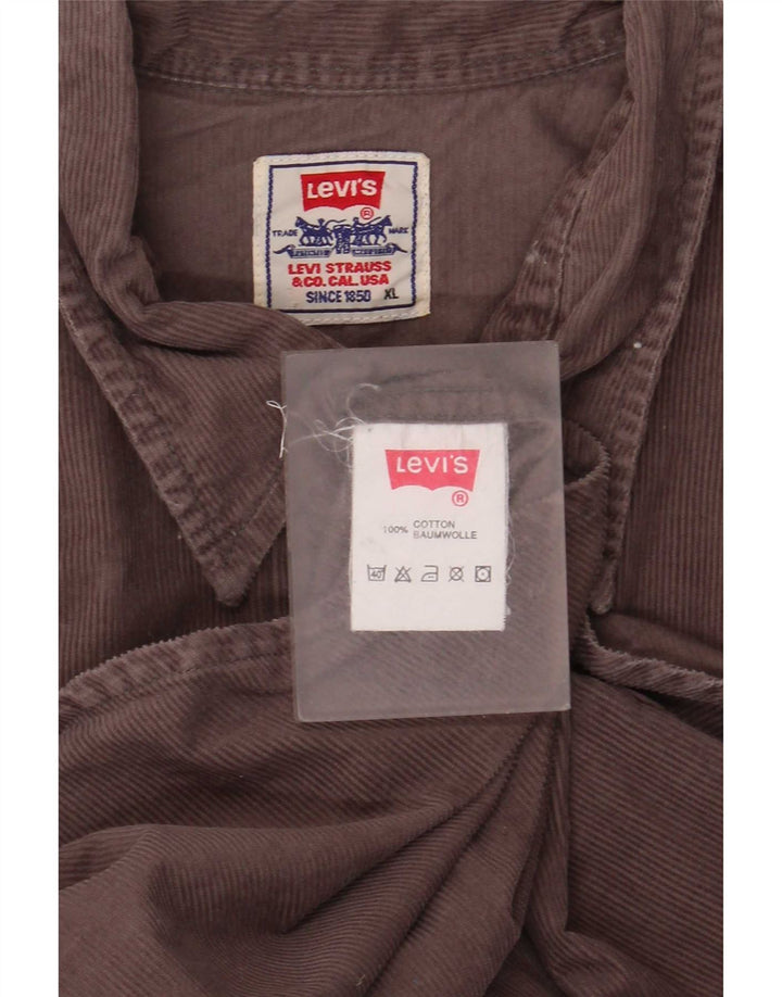 Levi's Herren-Cordhemd XL aus brauner Baumwolle