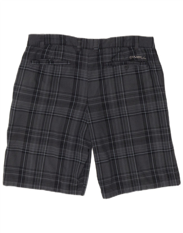 O'Neill Herren Chinoshorts W38 XL Marineblau kariertes Polyester