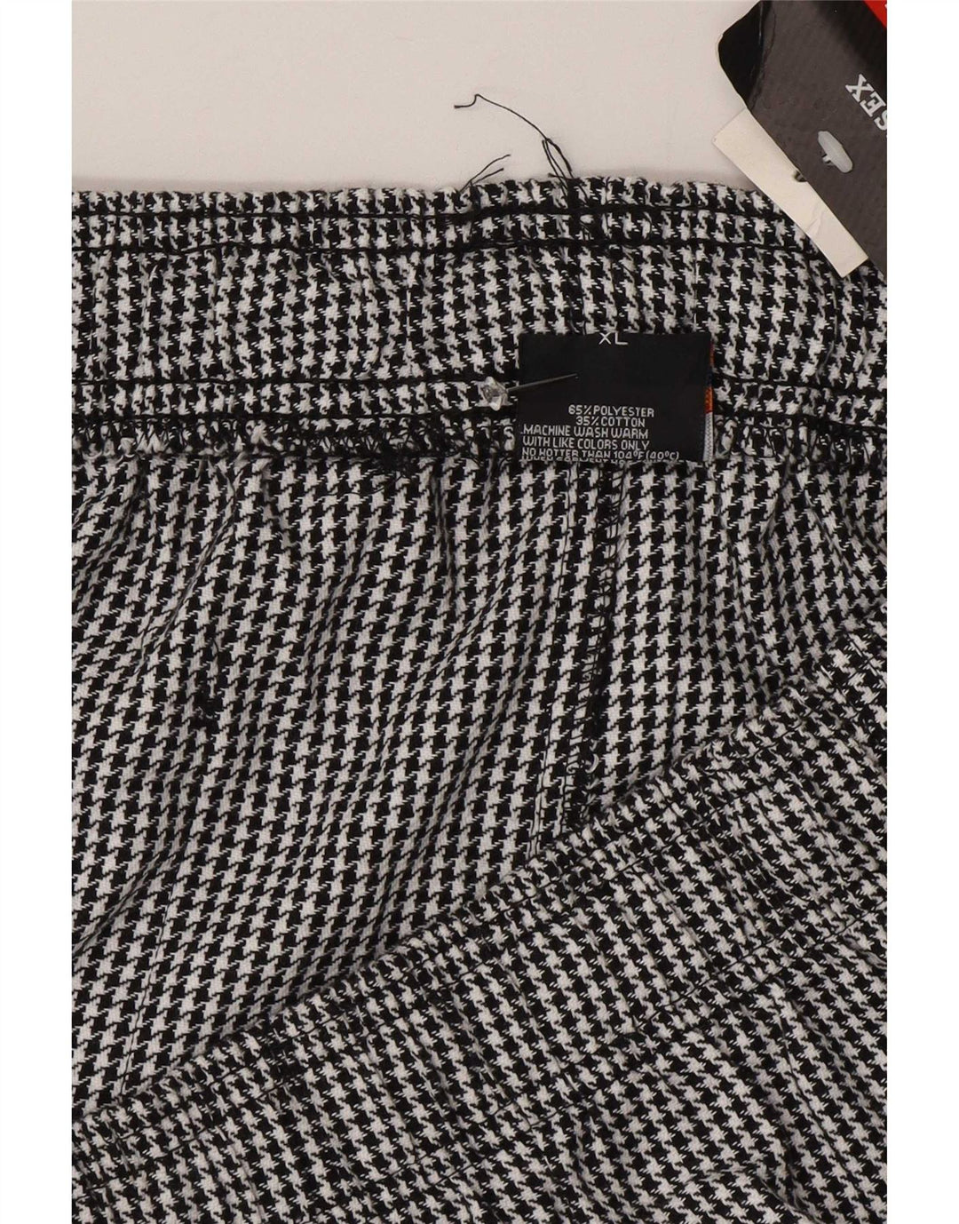 Dickies Herren-Cargohose XL W38 L32 Schwarzes Hahnentritt-Polyester
