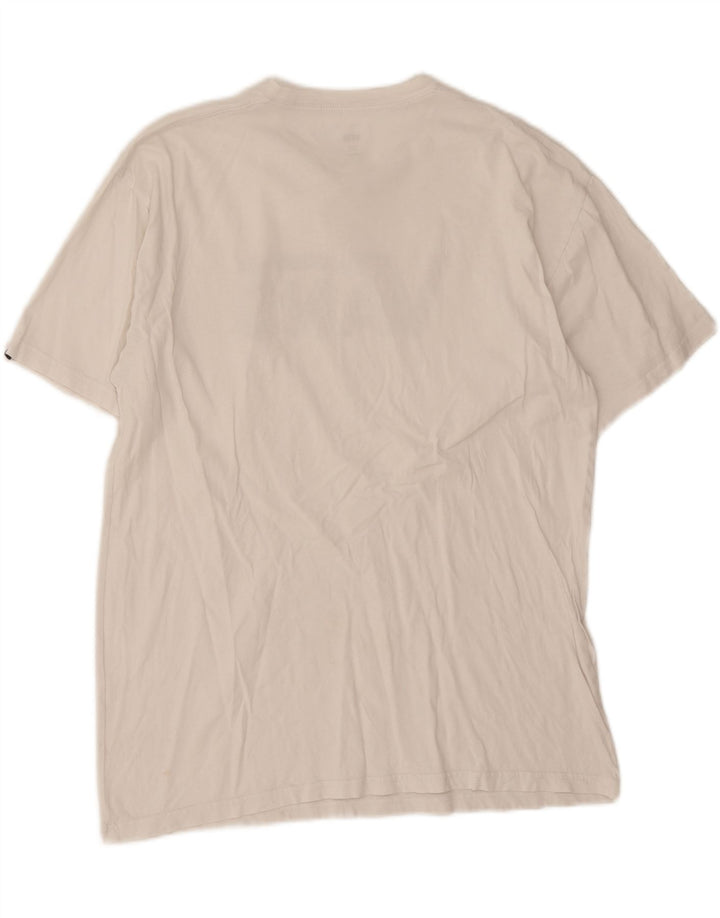 Vans Herren-T-Shirt mit klassischer Passform, Grafik, Größe L, aus weißer Baumwolle