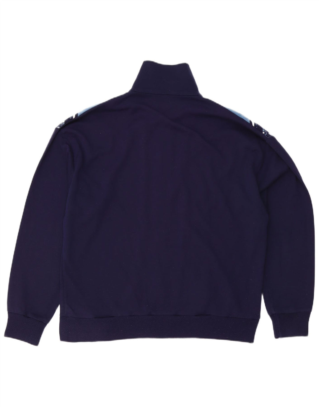 Vintage Herren-Trainingsanzug-Top-Jacke, groß, marineblau, Farbblock