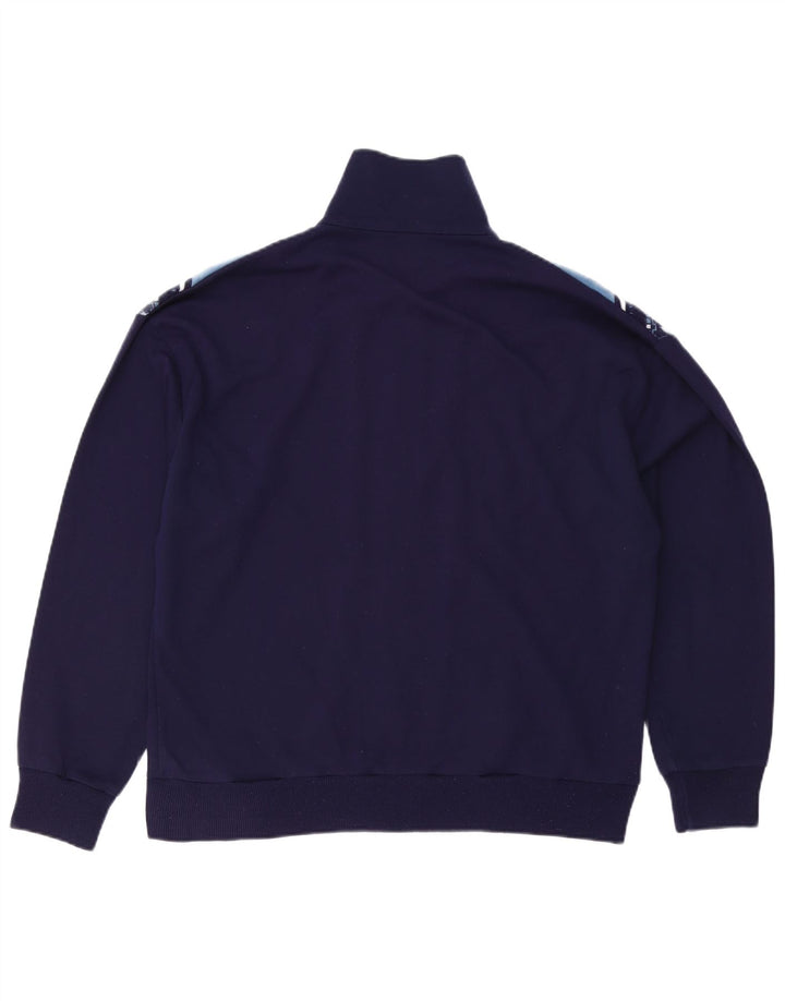 Vintage Herren-Trainingsanzug-Top-Jacke, groß, marineblau, Farbblock