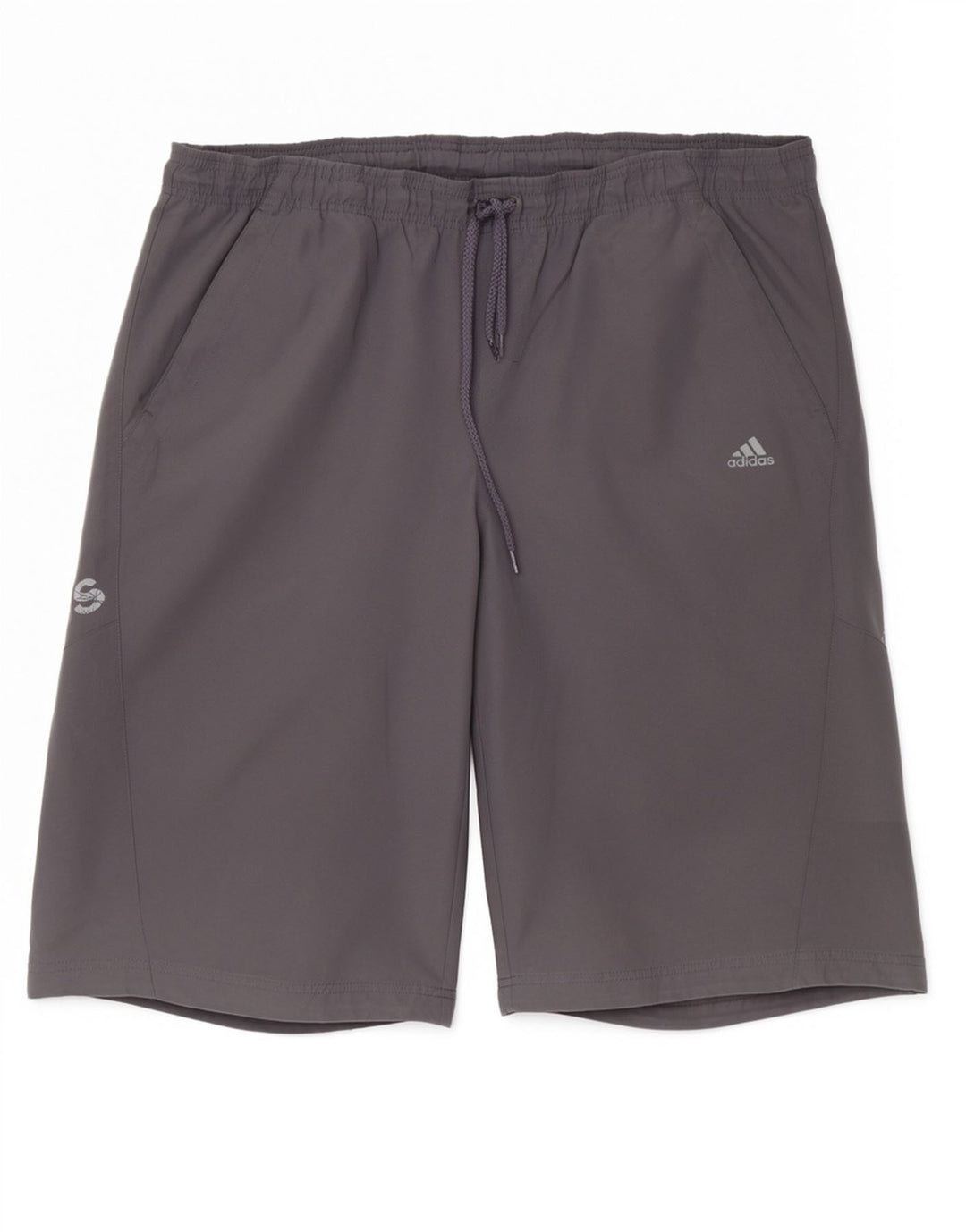 Adidas Herren Sportshorts mit Grafik, groß, grau, Polyester, Sport