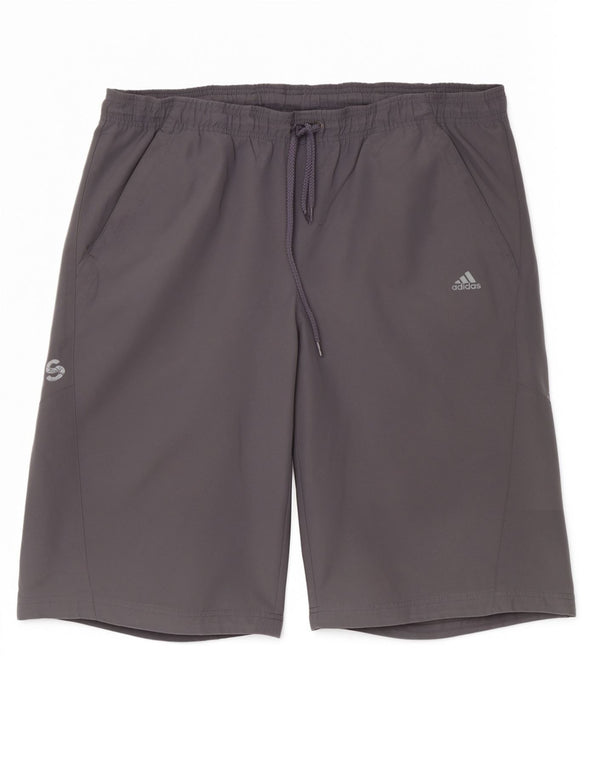 Adidas Herren Sportshorts mit Grafik, groß, grau, Polyester, Sport