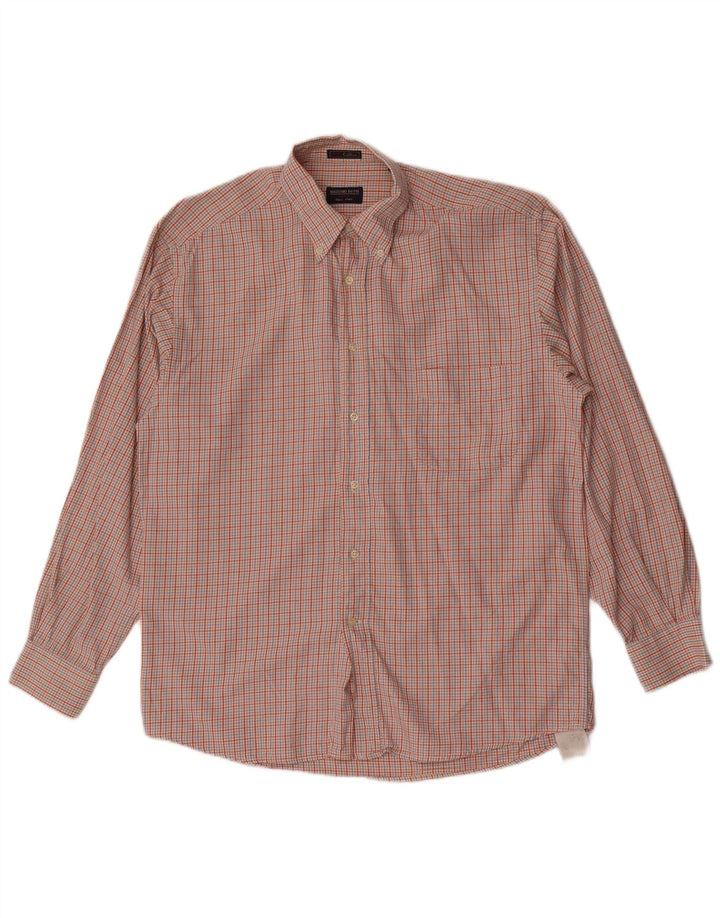 Massimo Dutti Herrenhemd, Größe 40, mittelgroß, mehrfarbig, kariert, Baumwolle