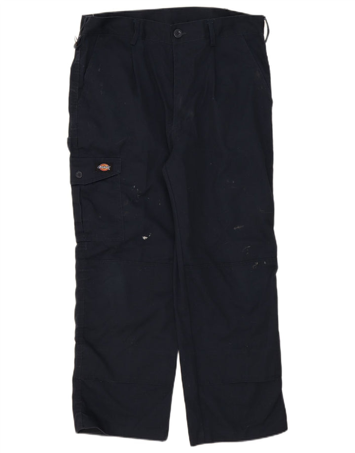 Dickies Gerade Herren-Cargohose W34 L26 Marineblaues Polyester