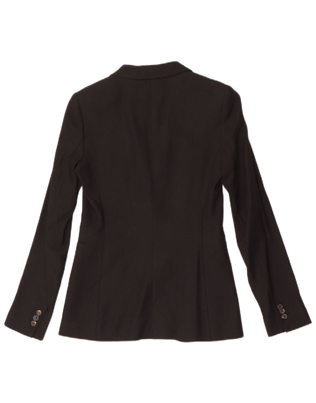 MASSIMO DUTTI Damen 1-Knopf-Blazerjacke EU 34 XS Schwarze Wolle