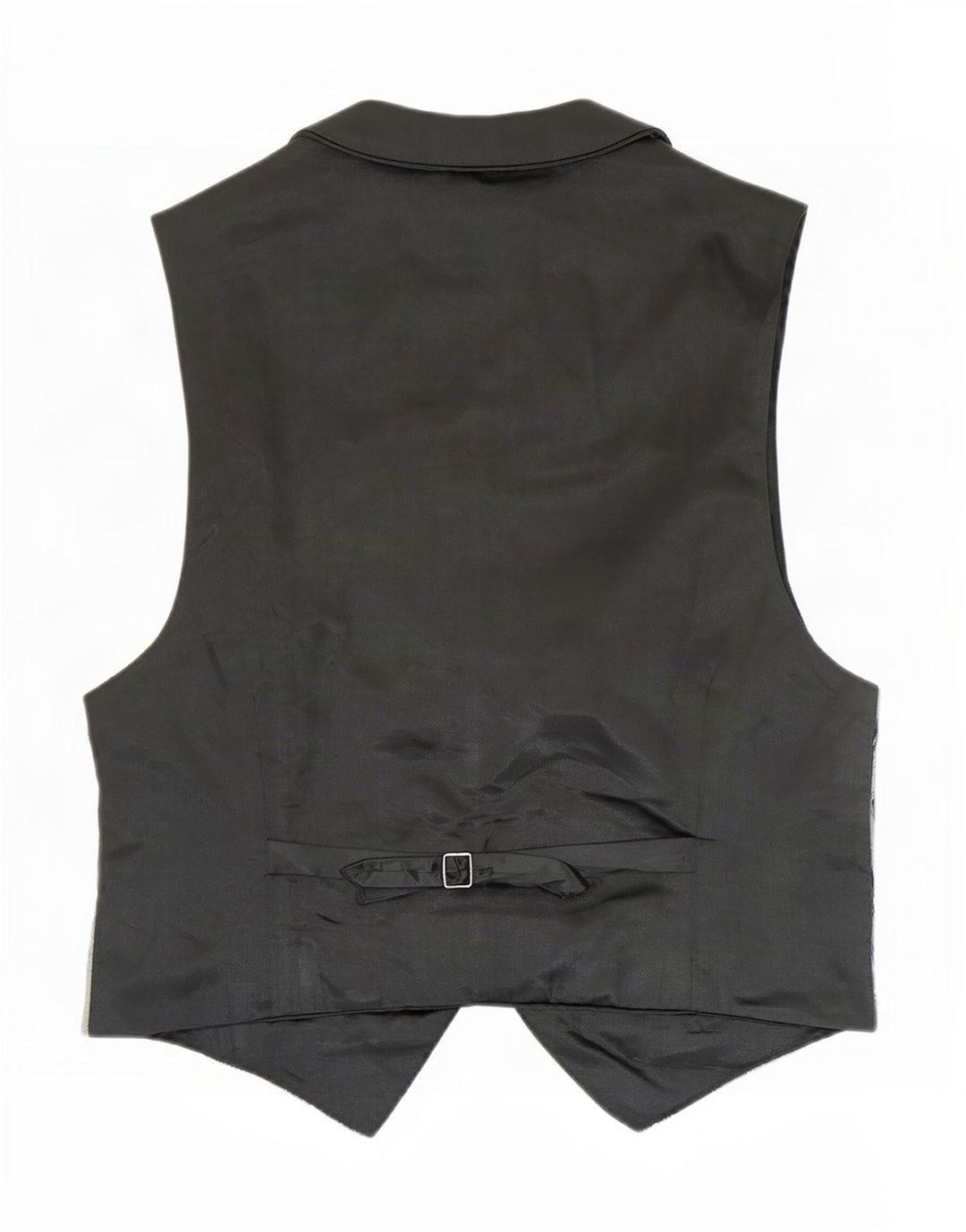 Vintage Herren Weste mit abstraktem Muster, klein, grauer Rayon