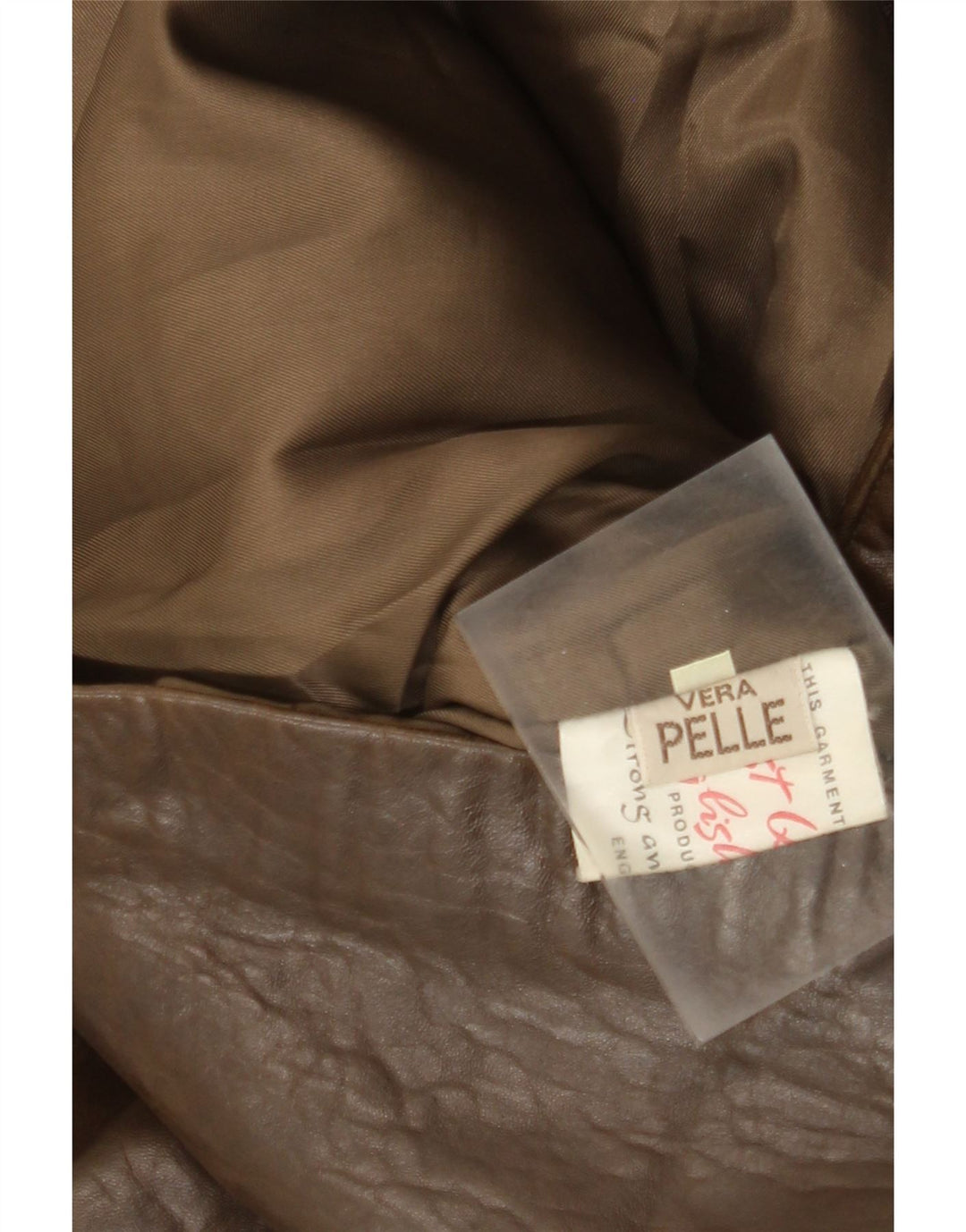 Vintage Damen Ledermantel IT 42 Mittelbraunes Leder