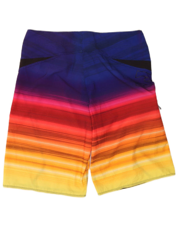 Billabong Mens Graphic Swimming Shorts Large Multicoloured Striped