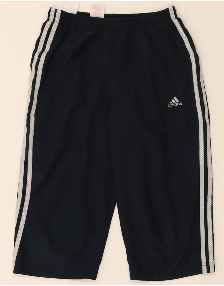 ADIDAS Boys Bermuda Sport Shorts 12-13 Years  Navy Blue Polyester Vintage Adidas and Second-Hand Adidas from Messina Hembry 