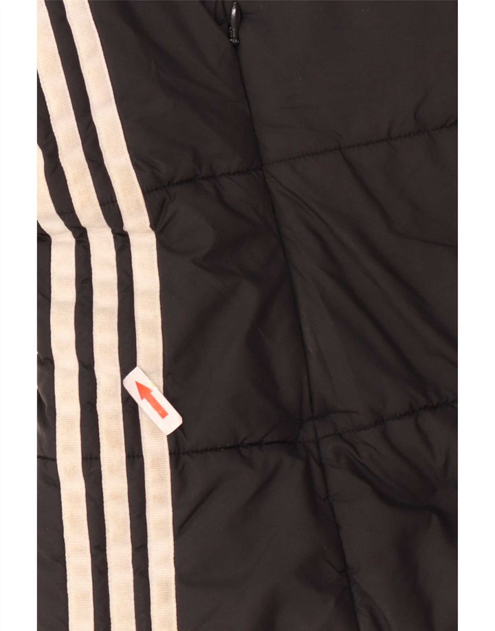Adidas Damen Kapuzenjacke, gepolstert, UK 14, mittelschwarz