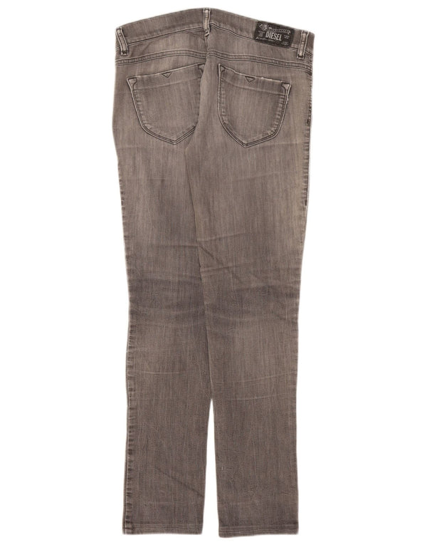 Diesel Damen Livier Skinny Jeans W29 L29 Graue Baumwolle