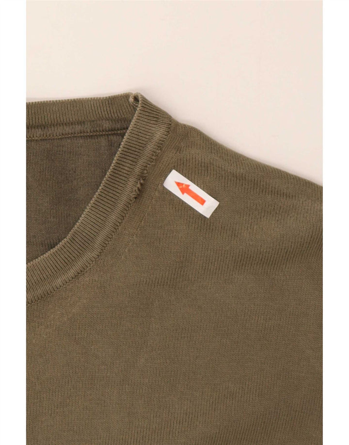 Marlboro Classics Herren-Pullover mit Rundhalsausschnitt, 2XL, Khaki