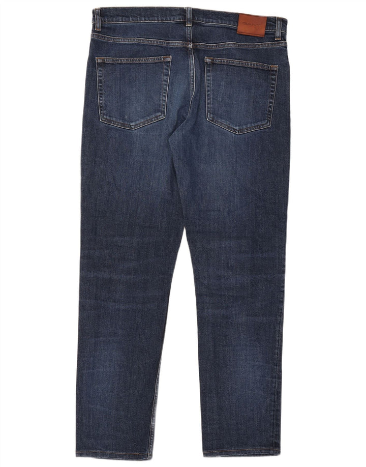 Gant Herren Slim Jeans W36 L30 Blaue Baumwolle