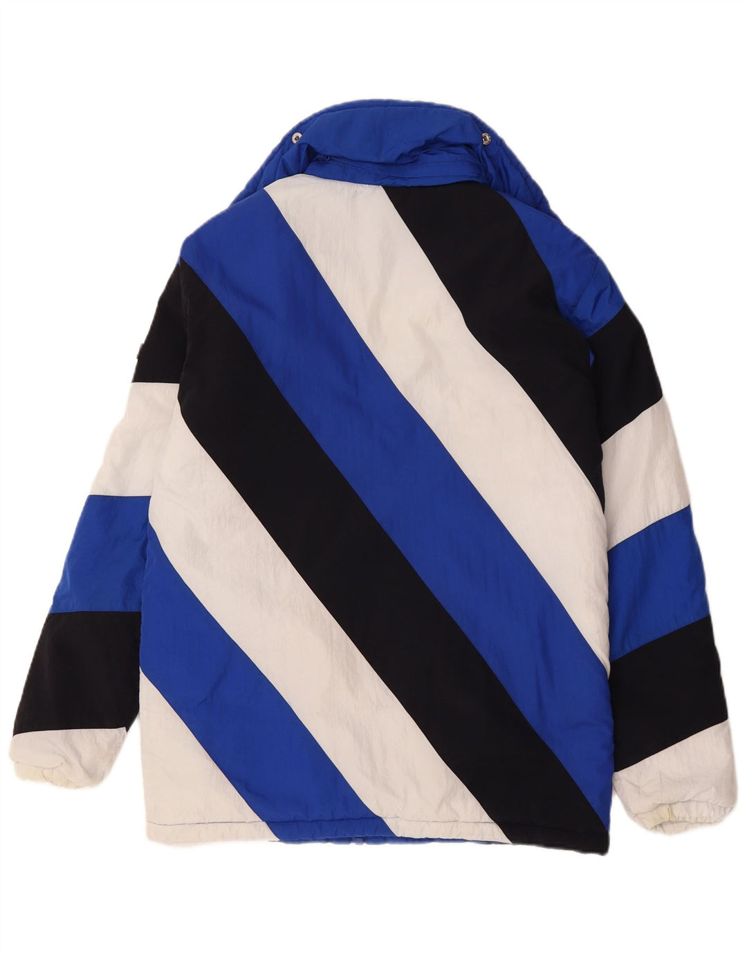 Ellesse Herren-Windbreaker-Jacke, UK 36, klein, blaues Colourblock-Polyamid