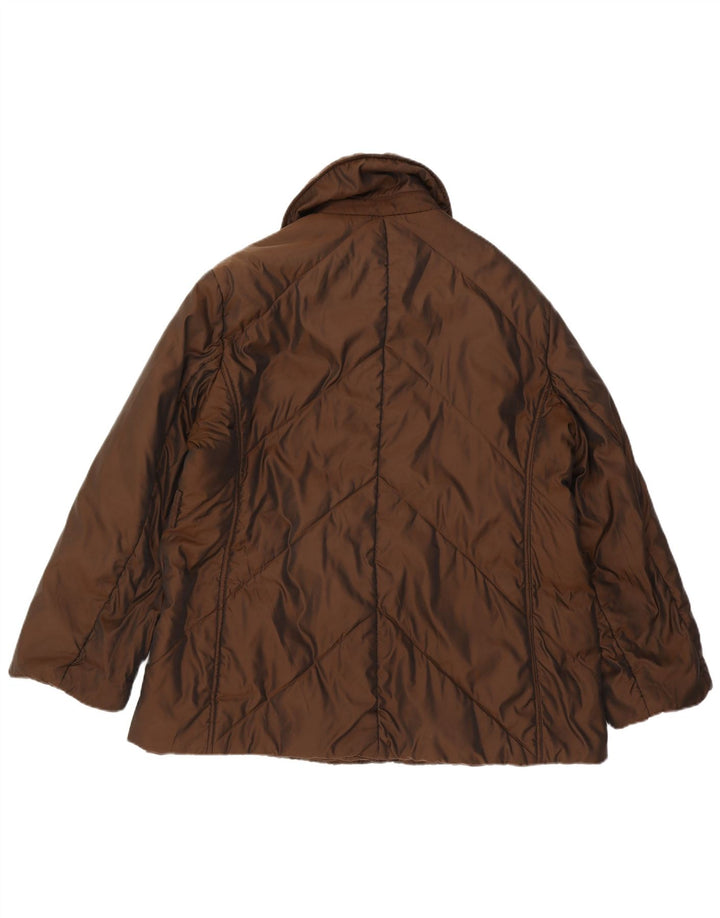 ELENA MIRO Damen Wattierte Jacke UK 18 XL Braun Polyester