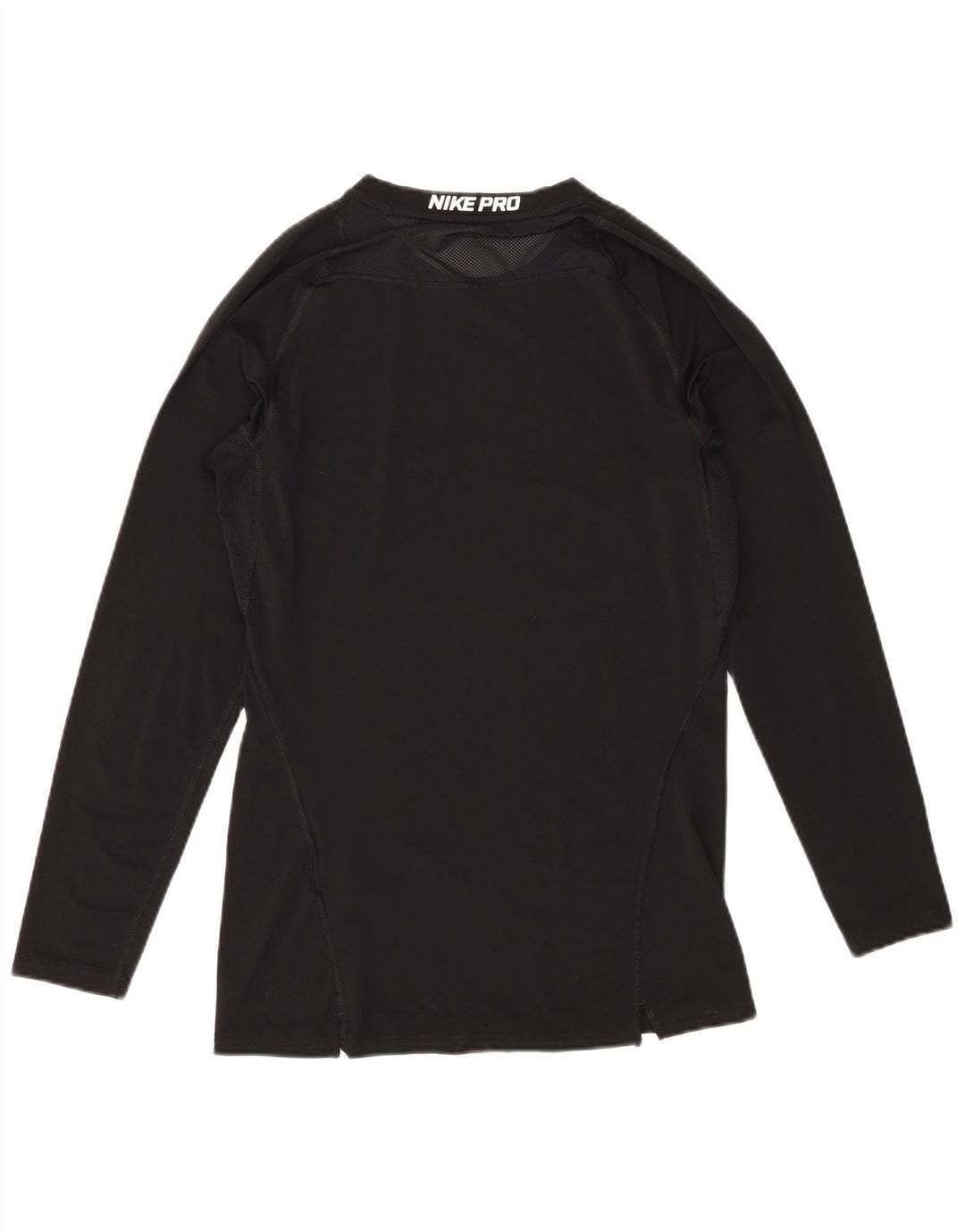 Nike Damen Dri Fit Top Langarm UK 14 Large Schwarz Polyester