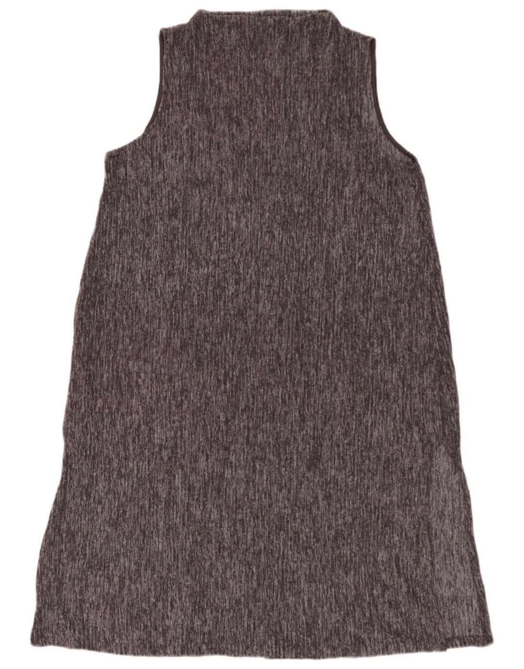 Ärmelloses Basic-Kleid für Damen von Zara, Gr. 46, groß, grau geflecktes Polyester