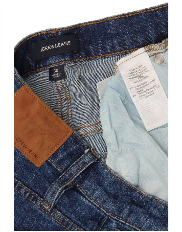 J. CREW Damen Straight Jeans W30 L27 Blaue Baumwolle