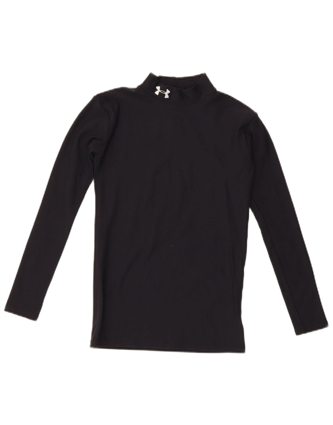 Under Armour Jungen-Oberteil, langärmlig, 11–12 Jahre, Größe L, schwarzes Nylon