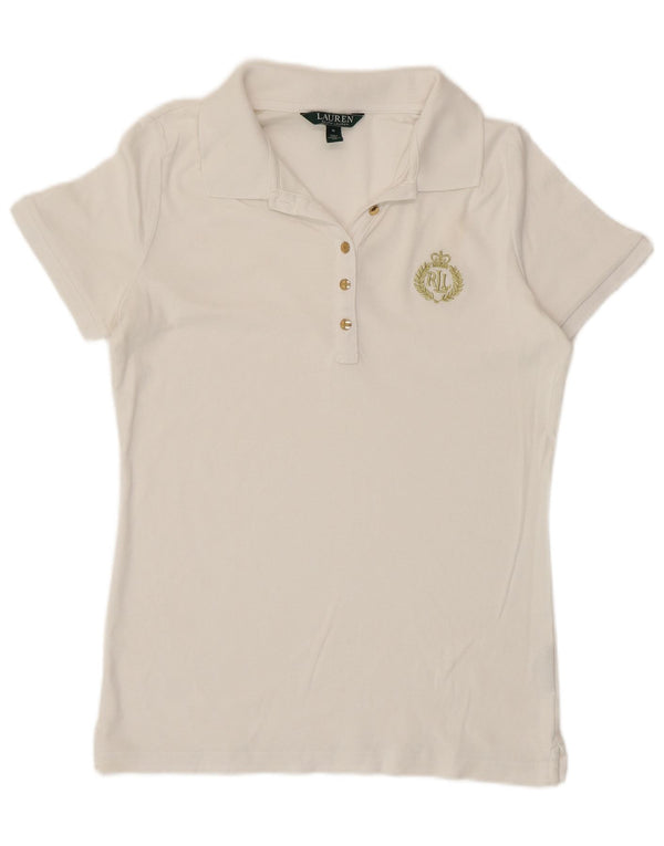 Ralph Lauren Damen Poloshirt UK 12 Mittelweiß