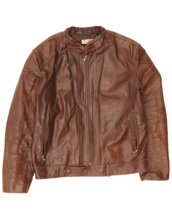 Bata Herren Lederjacke IT 52 XL Braunes Leder