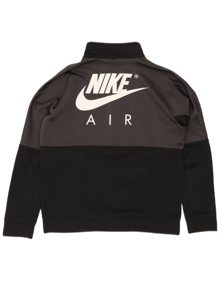 Nike Jungen-Sweatshirt mit Grafik, 12–13 Jahre, Größe L, Schwarz, Farbblock