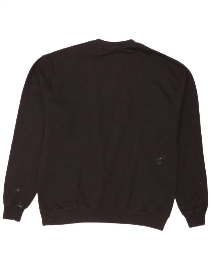 Champion Herren-Sweatshirt-Pullover, groß, schwarze Baumwolle