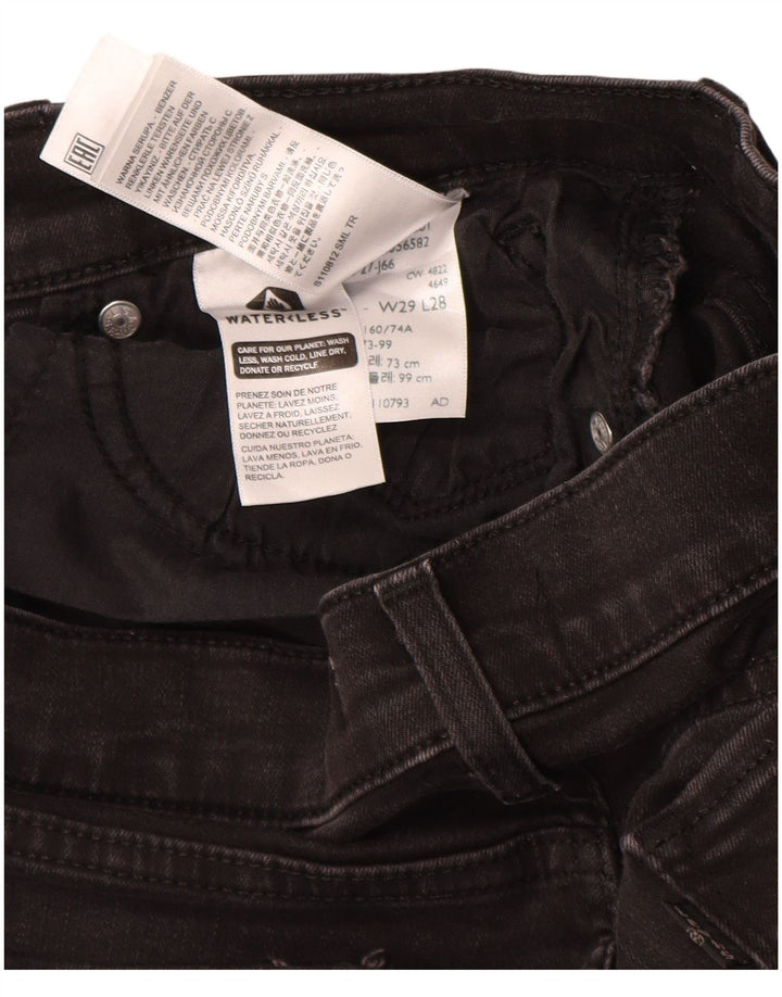 Levi's Damen-Jeans mit klassischer Passform, gerade Passform, W29, L28, schwarze Baumwolle