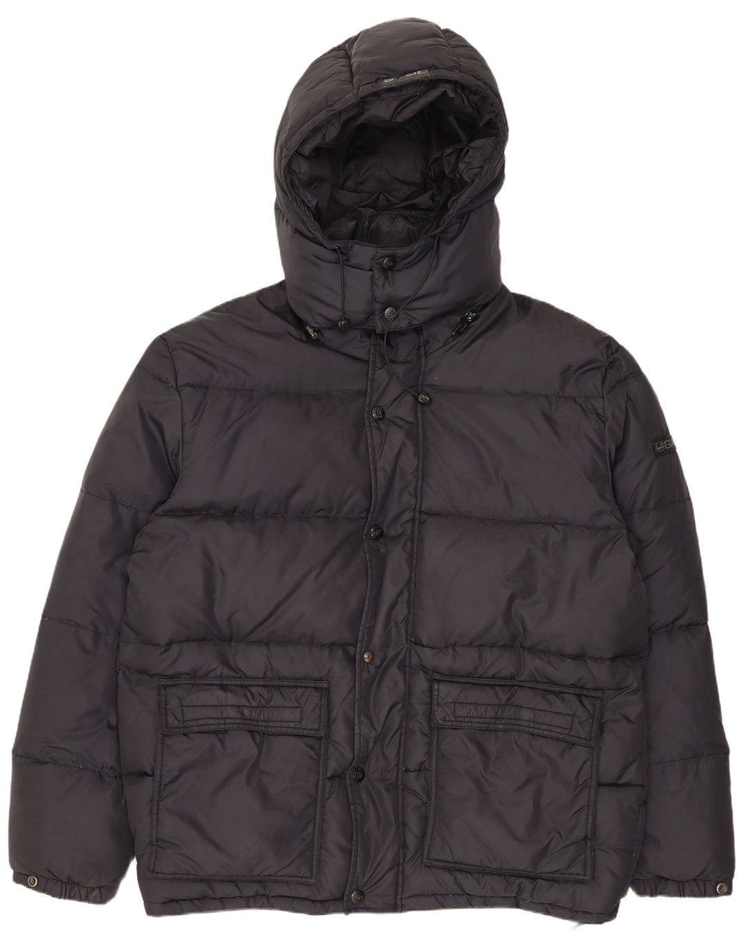 Gas Herren-Jacke mit Kapuze, gepolstert, Größe 40, Schwarz