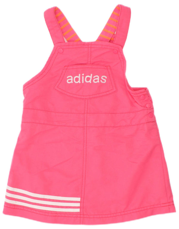 Adidas Mädchen Latzkleid mit Grafik, 2–3 Jahre, rosa, Polyester