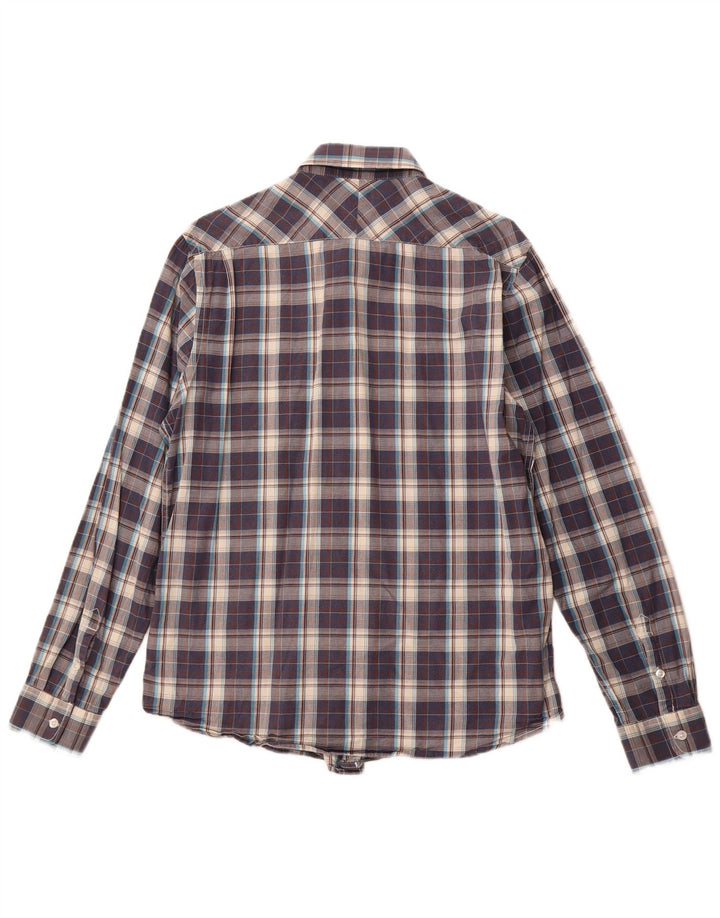 LEE Herrenhemd, groß, marineblau, kariert, Baumwolle