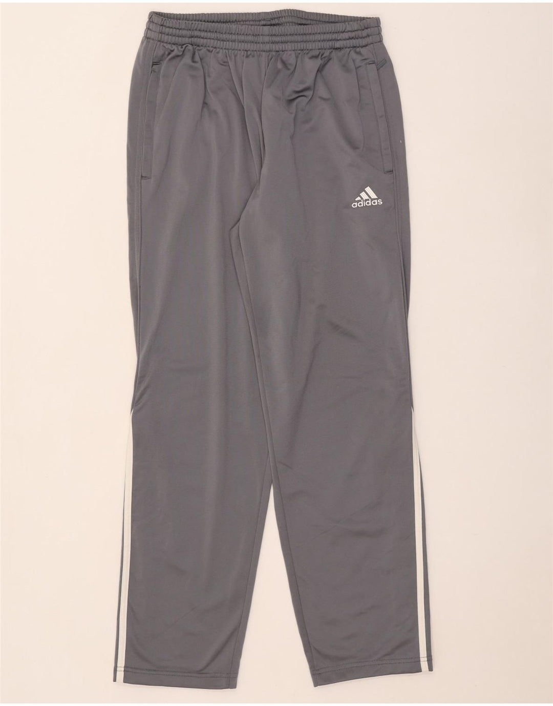 Adidas Herren-Trainingshose, UK 40/42, mittelgraues Polyester