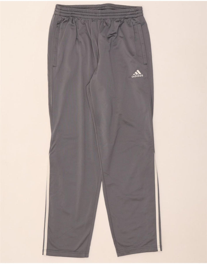 Adidas Herren-Trainingshose, UK 40/42, mittelgraues Polyester