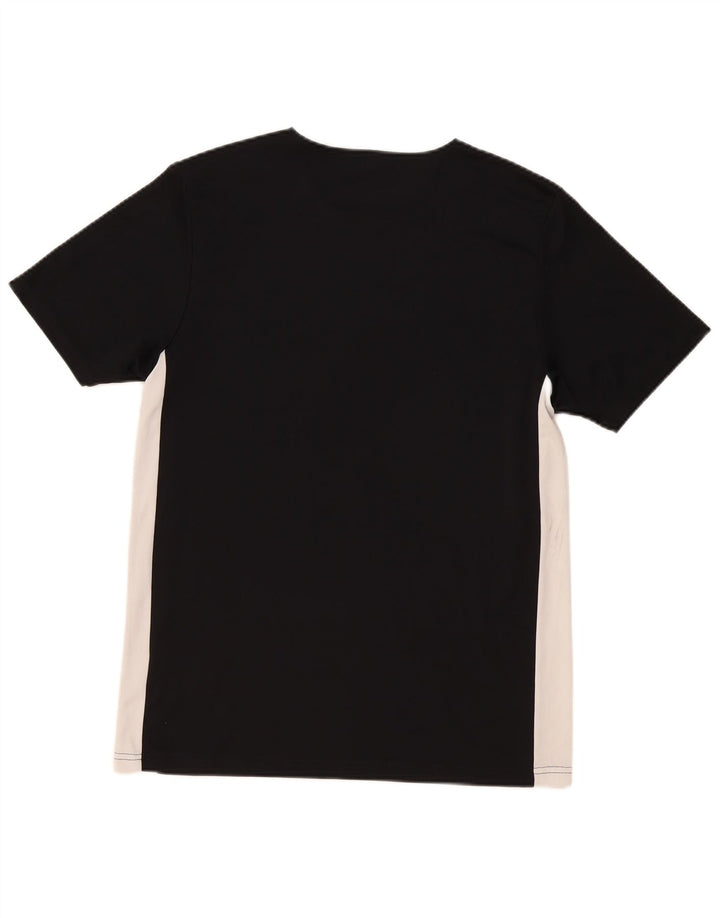 Adidas Herren Climalite T-Shirt Top Medium Schwarz Colourblock Polyester