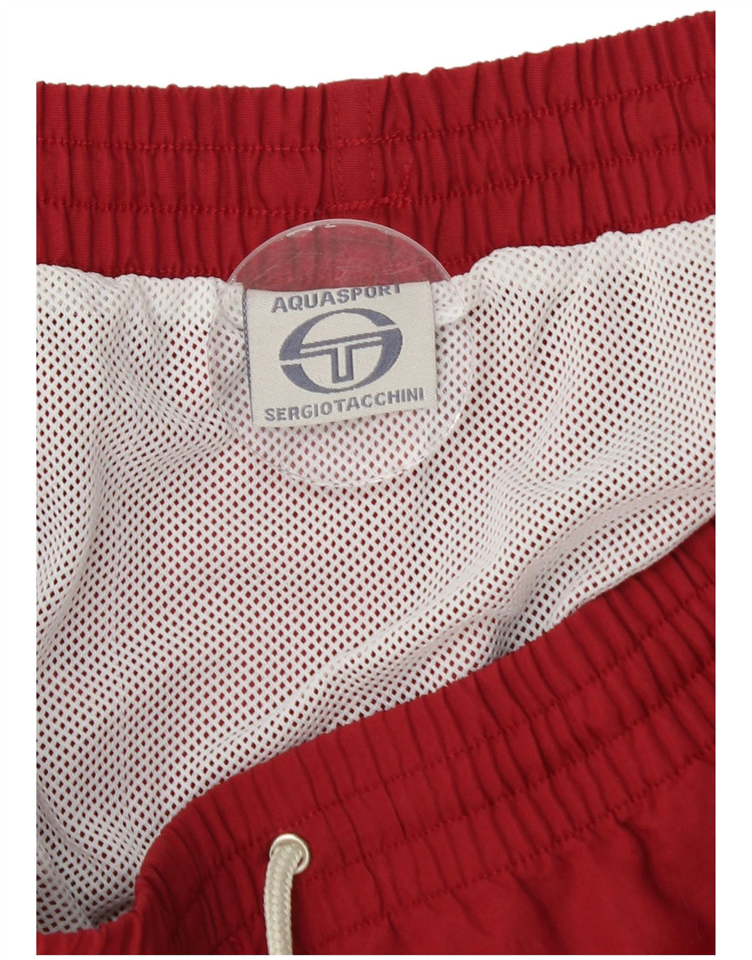 Sergio Tacchini Herren Badeshorts 2XL Rot Colourblock Polyamid