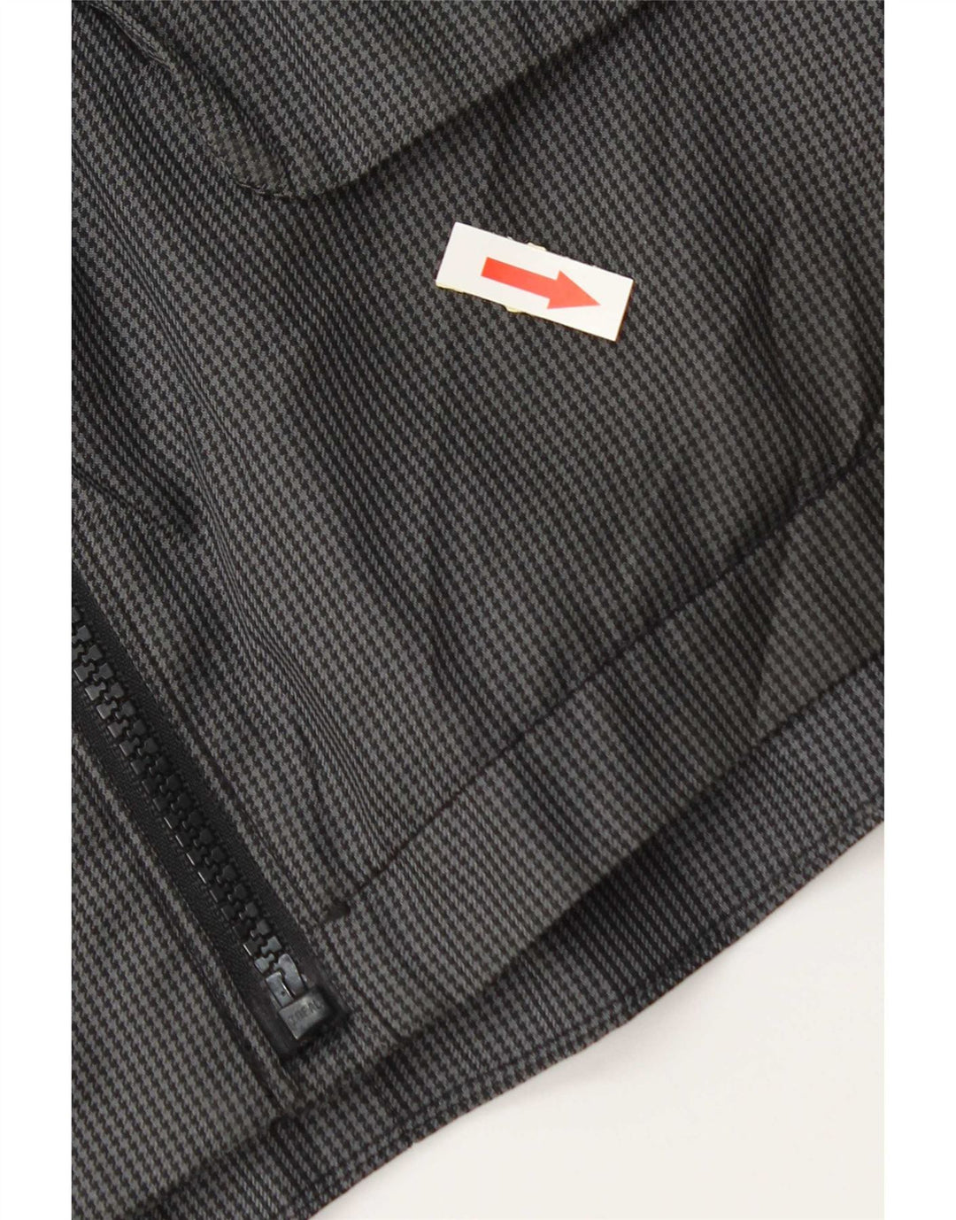 Dkny Herren-Utility-Jacke UK 40 Large Graues Hahnentritt-Polyester