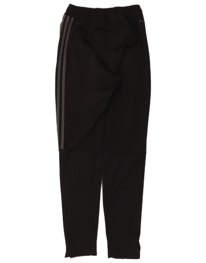 Adidas Damen Climalite Trainingshose UK 4 XS Schwarz Polyester