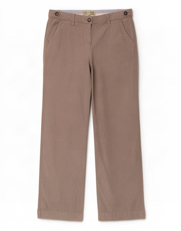 Fat Face gerade Chino-Hose für Damen, UK 12, Größe M, W30, L31, Beige, Baumwolle