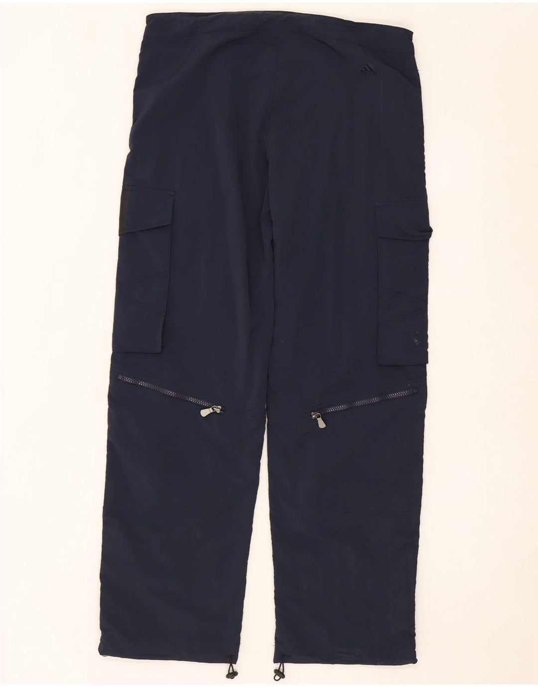 ADIDAS Herren gerade Cargo-Hose, klein, marineblaues Nylon