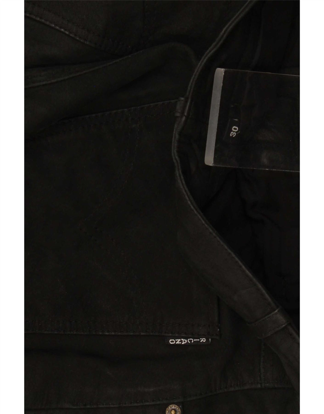 Ricano Herren Lederhose W30 L32 Schwarz
