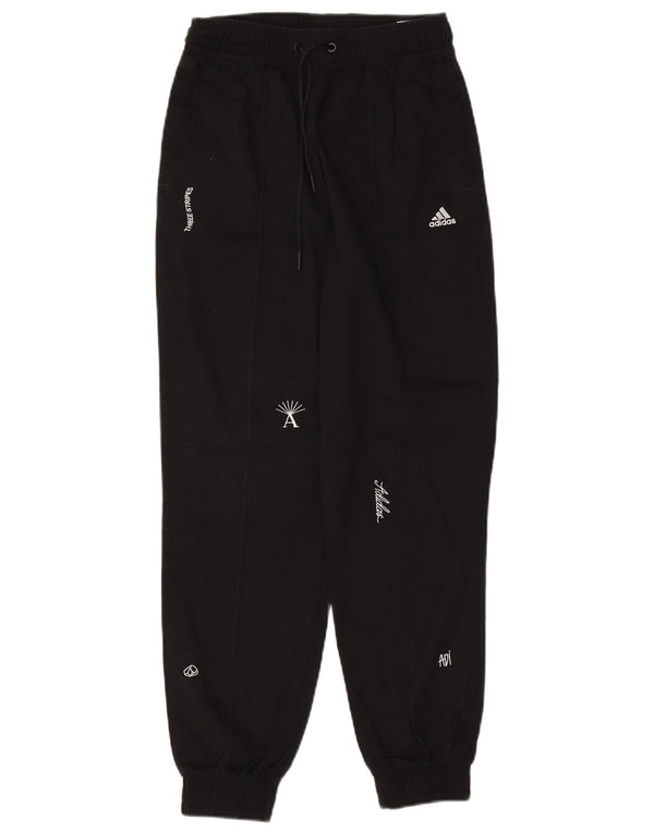 Adidas Damen Graphic Joggers Freizeithose UK 4/6 XS W25 L28 Schwarz
