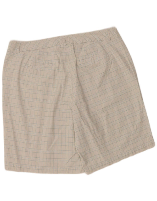 Dockers Damen Bermudashorts W38 XL Off White Plaid