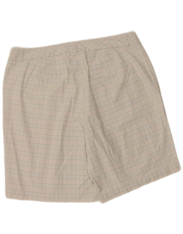 Dockers Damen Bermudashorts W38 XL Off White Plaid