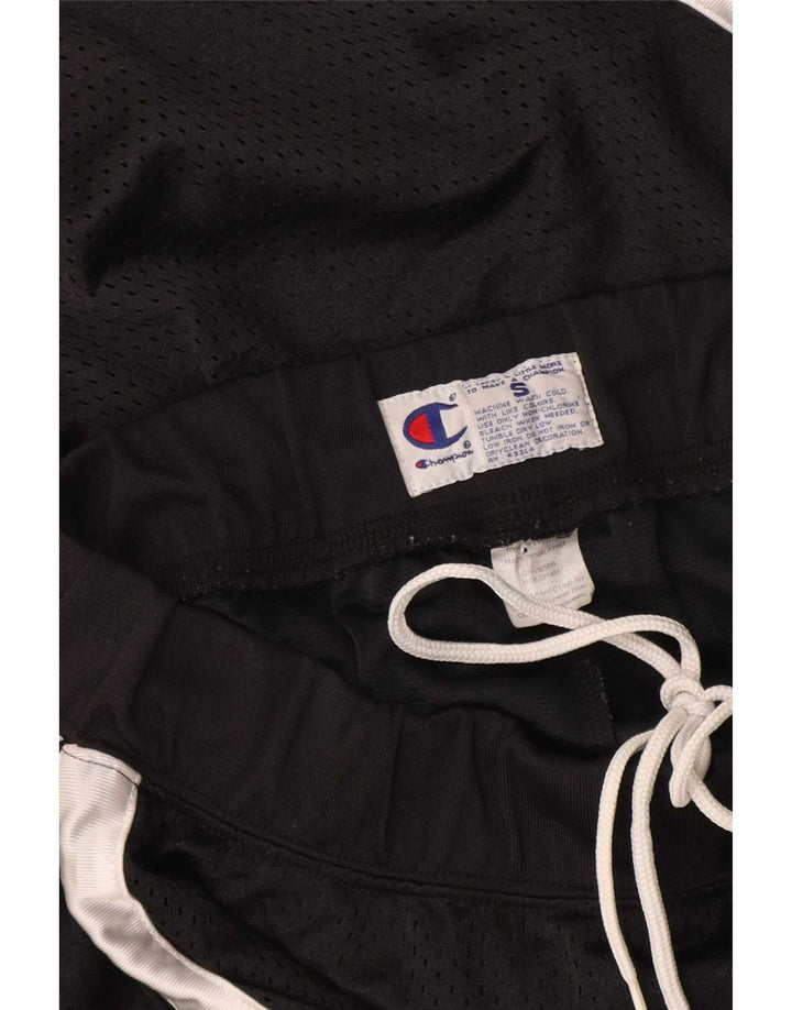 Champion Herren-Sportshorts, Größe S, Schwarz, Colourblock-Polyester