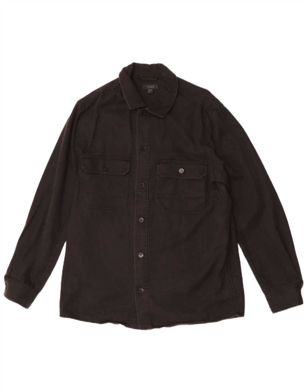 Cos Herren Jeanshemd Small Schwarz Lyocell