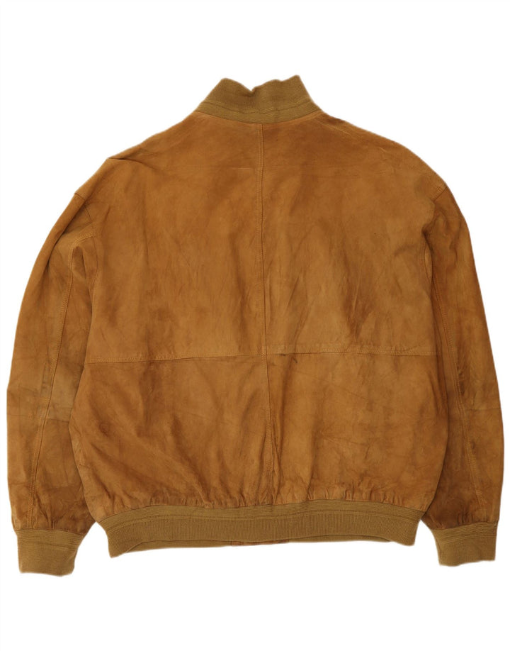 Conbipel Herren Wildlederjacke Größe 58 2XL Beige Leder