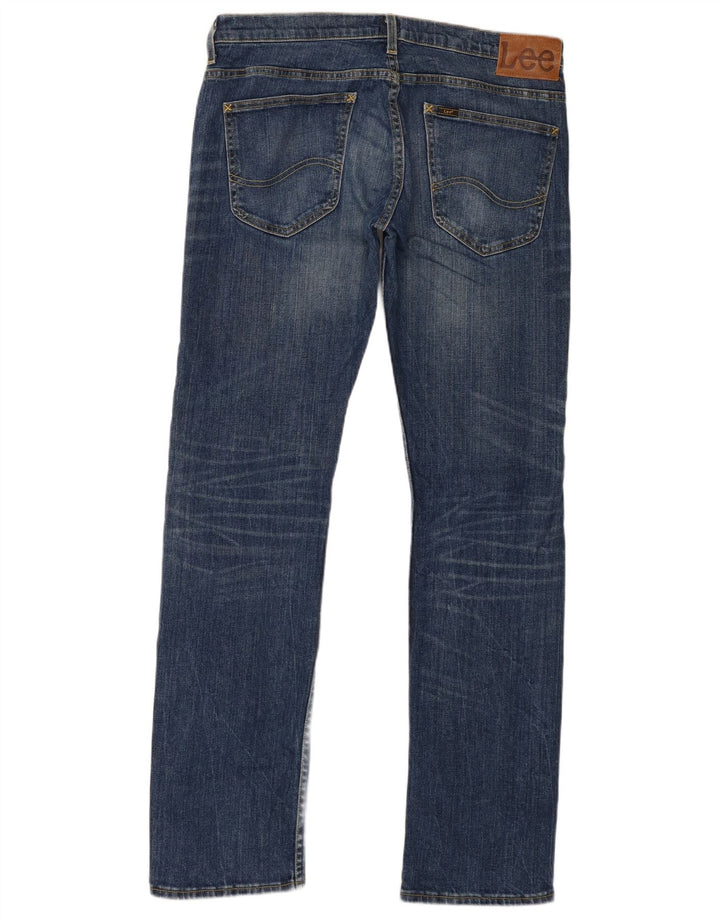 Lee Herren Powell Slim Jeans W34 L34 Marineblau Baumwolle